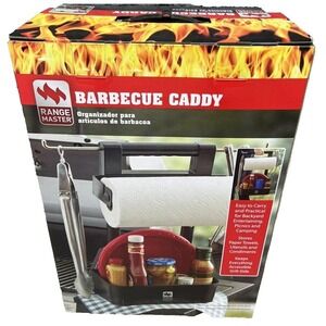 NEW Range Master Barbecue Caddy For Paper Towels Utensils Condiments Easy Carry